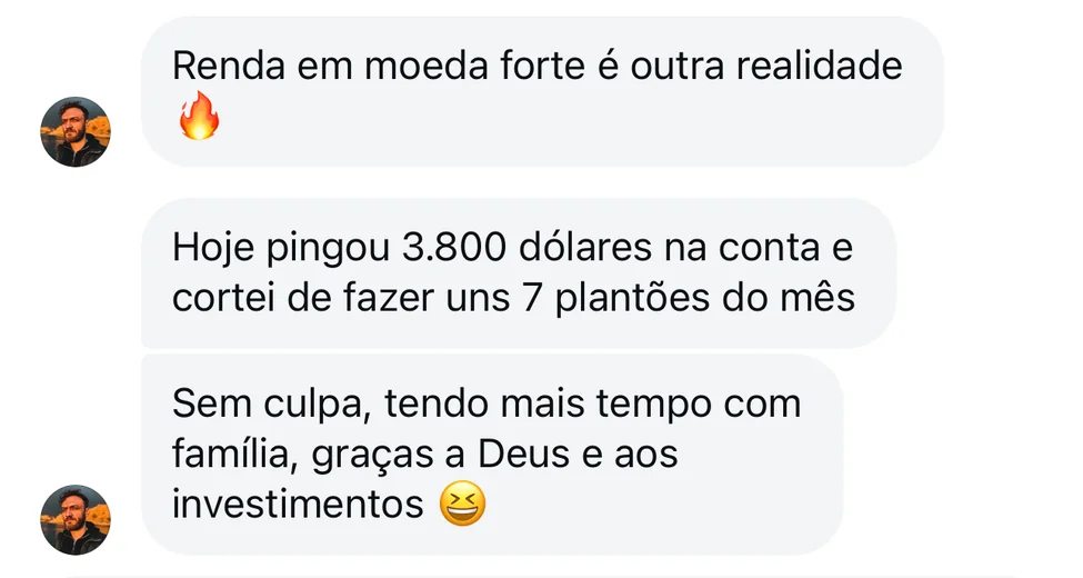 Depoimento de aluno
