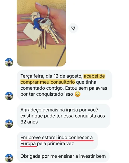 Depoimento de aluno